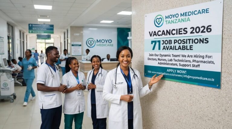 Moyo Medicare Tanzania Vacancies 2026: 71 Job Positions Available Moyo Medicare Tanzania Vacancies 2026: 71 Job Positions Available
