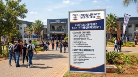 EWC courses offered and entry requirements -Ekurhuleni West TVET College