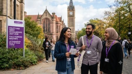 University of Manchester Equity and Merit Scholarships 2027–2028 in the UK | Fully Funded Master’s