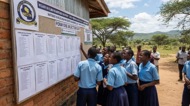 Form One Selection 2027 Songwe Region PDF Download