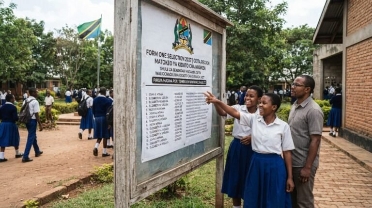 Form One Selection 2027 Geita Region Download Names in PDF