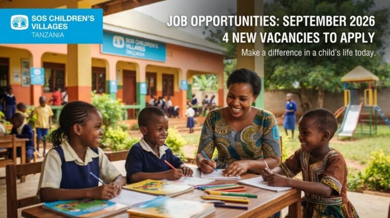 SOS Children’s Villages Tanzania Jobs September 2026: 4 New Vacancies to Apply