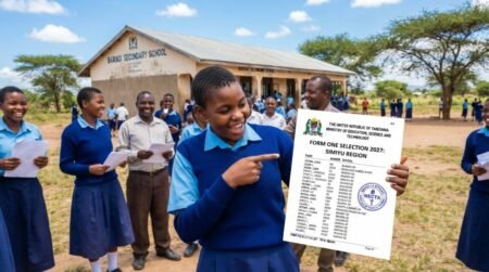 Form One Selection 2027 Simiyu Region Download Names in PDF