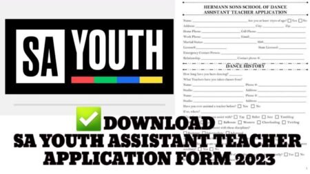 SAYouth Teacher Assistant Application Form PDF Download(Updated)