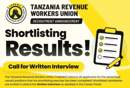 TAREWU Shortlisting Results 2026: Check Names Called for Written Interview TAREWU Shortlisting Results 2026: Check Names Called for Written Interview